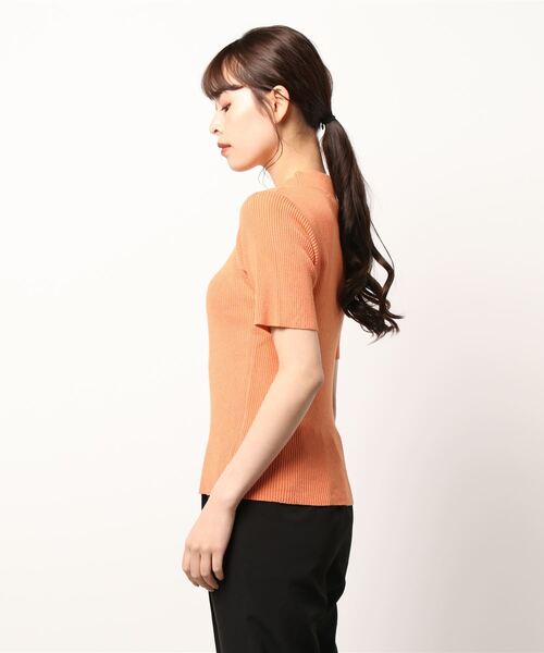 nemne store(ネンネストア)の「サマーリブカラーニット(ニット/セーター・レディース・ピンク/オレンジ/アイボリー・フリー)」の19枚目の写真