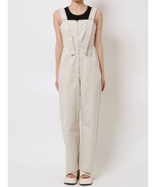 EMODA（エモダ）の「ボディカバーサロペット（つなぎ/オールインワン・レディース・アイボリー/ブラック/ライトブルー・SMALL/MEDIUM）」の21枚目の写真