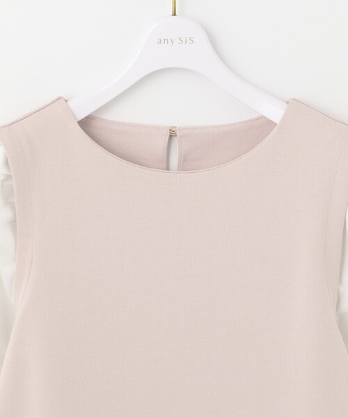 ANY SIS（エニィスィス）の「ペプラムドッキング カットソー（Tシャツ/カットソー・レディース・ブラック系/ライトグレー系/ピンク系・2）」の14枚目の写真