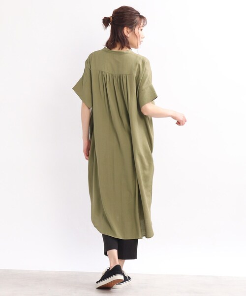 SHOO・LA・RUE（シューラルー）の「◆【洗濯機可】シアー スラブ 前開きワンピース（ワンピース・レディース・オフホワイト/オレンジ/ブラック/オリーブ・00）」の22枚目の写真