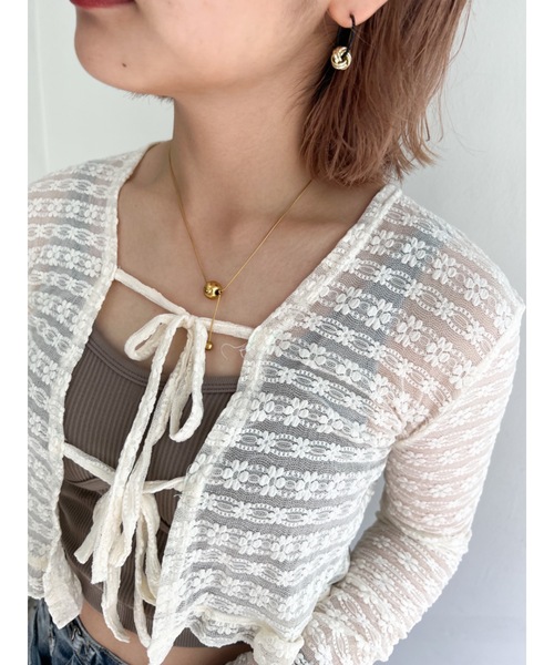 JUMELLE(ジュメロ)の「ボールネックレス(ネックレス・レディース・ゴールド・FREE)」の2枚目の写真