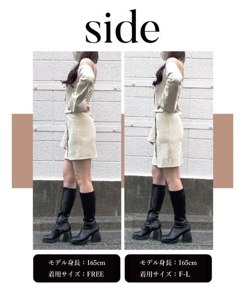 Darich（ダーリッチ）の「ベルスリーブデニムミニワンピース（ワンピース・レディース・ホワイト/インディゴブルー/アイボリー・FREE/FL）」の16枚目の写真