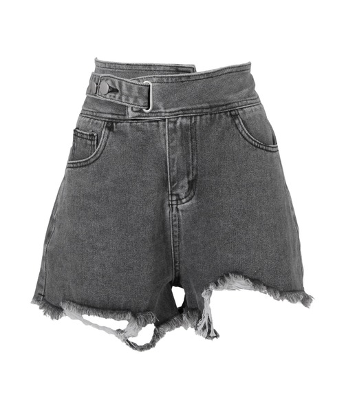 Julia Boutique(ジュリアブティック)の「ベルト付きダメージデニムショートパンツ/22147(デニムパンツ・レディース・ブラック/ライトブルー・S/M/L/LL)」の18枚目の写真