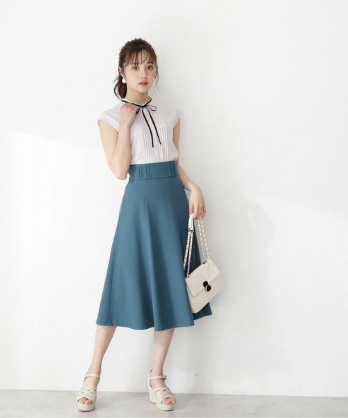 PROPORTION BODY DRESSING（プロポーションボディドレッシング）の「ハイウエストカラーフレアスカート / 1212220600（スカート・レディース・ピンク/ブラウン/グリーン・SMALL/MEDIUM）」の7枚目の写真