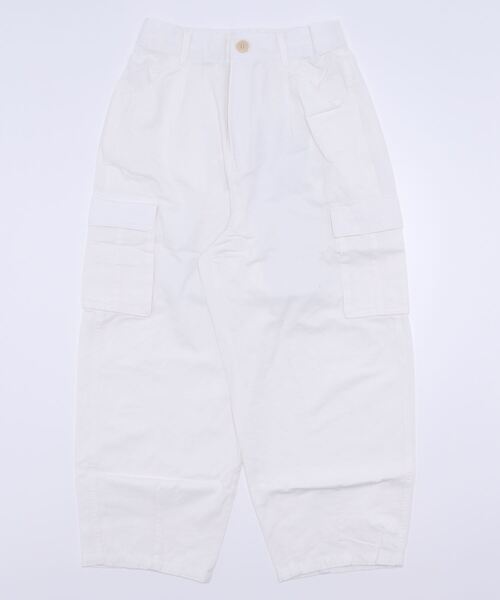 Samansa Mos2（サマンサ モスモス）の「カーゴパンツ（カーゴパンツ・レディース・ベージュ/オフホワイト/グリーン・ﾌﾘ-）」の5枚目の写真