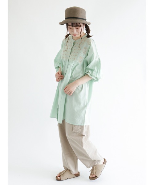 Samansa Mos2（サマンサ モスモス）の「カーゴパンツ（カーゴパンツ・レディース・ベージュ/オフホワイト/グリーン・ﾌﾘ-）」の10枚目の写真