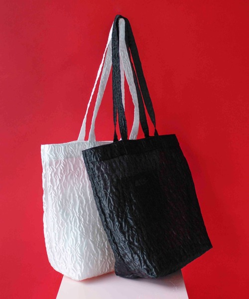 Casselini（キャセリーニ）の「フラワーシアートート（トートバッグ・レディース・ホワイト/イエロー/ピンク/ブラック・FREE）」の3枚目の写真