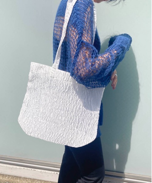 Casselini（キャセリーニ）の「フラワーシアートート（トートバッグ・レディース・ホワイト/イエロー/ピンク/ブラック・FREE）」の16枚目の写真