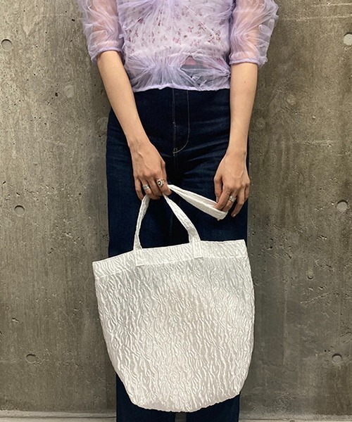 Casselini（キャセリーニ）の「フラワーシアートート（トートバッグ・レディース・ホワイト/イエロー/ピンク/ブラック・FREE）」の17枚目の写真