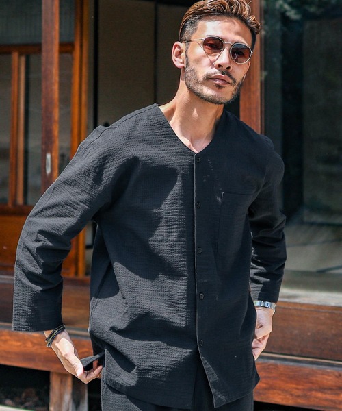 jiggys shop（ジギーズショップ）の「しじらパジャマ プレゼント ギフト（浴衣・メンズ・ブラック系その他2/ホワイト系その他/ブルー系その他/ブラック系その他/ブルー系その他2/グレー系その他・LARGE/MEDIUM）」の3枚目の写真