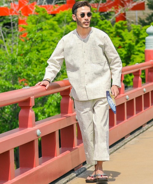 jiggys shop（ジギーズショップ）の「しじらパジャマ プレゼント ギフト（浴衣・メンズ・ブラック系その他2/ホワイト系その他/ブルー系その他/ブラック系その他/ブルー系その他2/グレー系その他・LARGE/MEDIUM）」の8枚目の写真