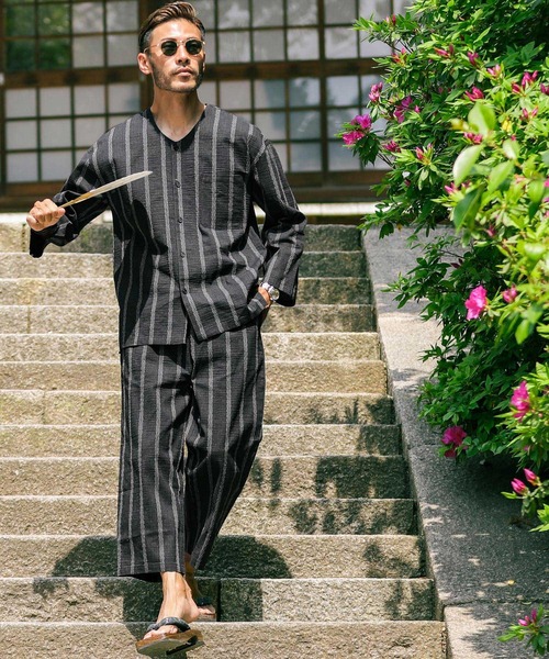 jiggys shop（ジギーズショップ）の「しじらパジャマ プレゼント ギフト（浴衣・メンズ・ブラック系その他2/ホワイト系その他/ブルー系その他/ブラック系その他/ブルー系その他2/グレー系その他・LARGE/MEDIUM）」の12枚目の写真