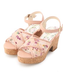 レース×コルクサンダル