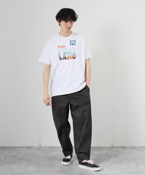 JOURNAL STANDARD(ジャーナルスタンダード)の「TAKE IT TAKE STORE PORT LAND TEE(Tシャツ/カットソー・メンズ・ホワイト/オレンジ・LARGE/MEDIUM)」の3枚目の写真