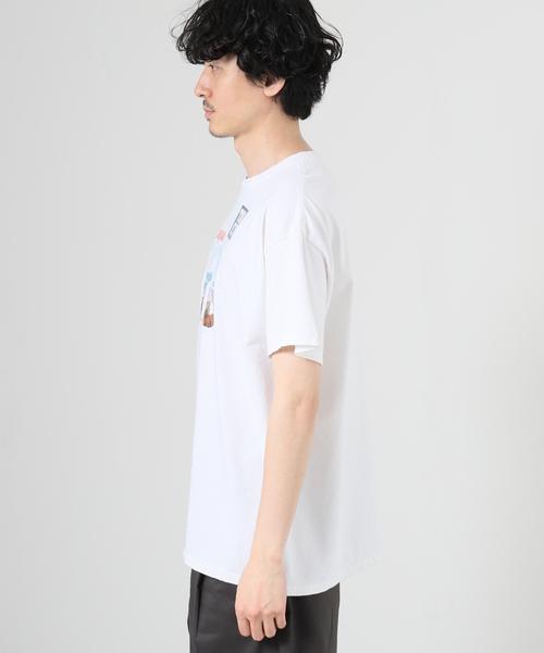 JOURNAL STANDARD(ジャーナルスタンダード)の「TAKE IT TAKE STORE PORT LAND TEE(Tシャツ/カットソー・メンズ・ホワイト/オレンジ・LARGE/MEDIUM)」の5枚目の写真