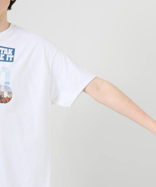 JOURNAL STANDARD(ジャーナルスタンダード)の「TAKE IT TAKE STORE PORT LAND TEE(Tシャツ/カットソー・メンズ・ホワイト/オレンジ・LARGE/MEDIUM)」の9枚目の写真