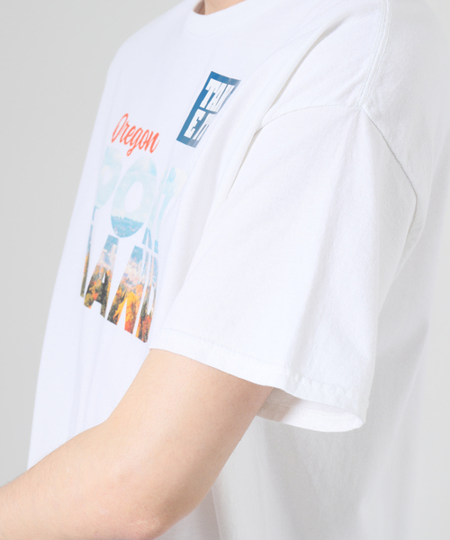 JOURNAL STANDARD(ジャーナルスタンダード)の「TAKE IT TAKE STORE PORT LAND TEE(Tシャツ/カットソー・メンズ・ホワイト/オレンジ・LARGE/MEDIUM)」の10枚目の写真