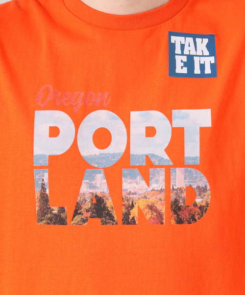 JOURNAL STANDARD(ジャーナルスタンダード)の「TAKE IT TAKE STORE PORT LAND TEE(Tシャツ/カットソー・メンズ・ホワイト/オレンジ・LARGE/MEDIUM)」の13枚目の写真