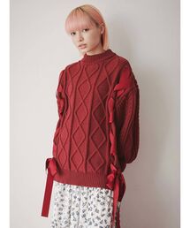 merry jenny | ribbon ribbon knit PO(ニット/セーター)