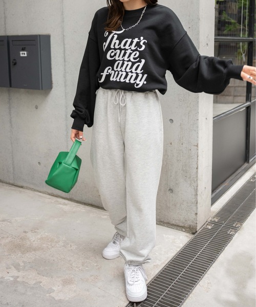 WEGO（ウィゴー）の「WEGO/グラフィックプルオーバー（スウェット・レディース・ブラック/ネイビー/オフホワイト/ピンク/サックスブルー/ホワイト/オートミール/ブラック系その他/ブルー/レッド/ホワイト系その他・FREE）」の15枚目の写真