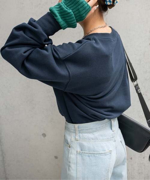 WEGO（ウィゴー）の「WEGO/グラフィックプルオーバー（スウェット・レディース・ブラック/ネイビー/オフホワイト/ピンク/サックスブルー/ホワイト/オートミール/ブラック系その他/ブルー/レッド/ホワイト系その他・FREE）」の17枚目の写真