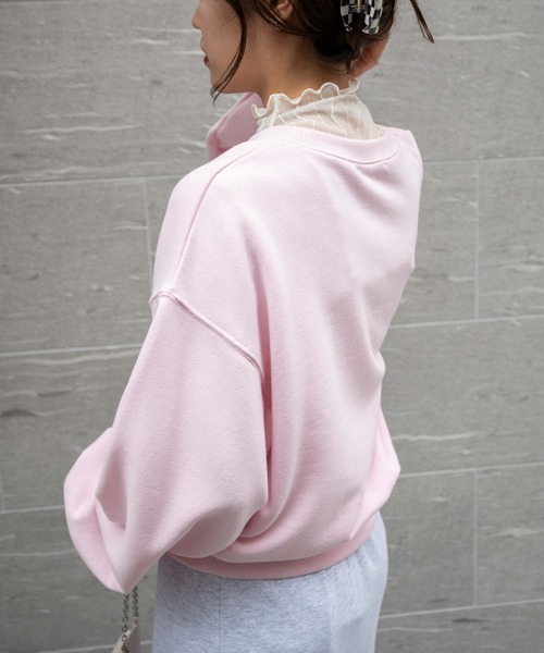 WEGO（ウィゴー）の「WEGO/グラフィックプルオーバー（スウェット・レディース・ブラック/ネイビー/オフホワイト/ピンク/サックスブルー/ホワイト/オートミール/ブラック系その他/ブルー/レッド/ホワイト系その他・FREE）」の21枚目の写真