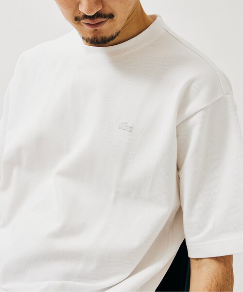 LACOSTE(ラコステ)の「《追加》【LACOSTE for JOURNAL STANDARD/ラコステ】別注 ヘビー ピケ Tシャツ(Tシャツ/カットソー・メンズ・ホワイト/ベージュ/グリーン/クリアブラック・4/3/5)」の17枚目の写真