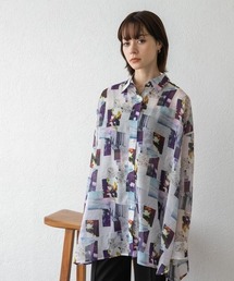 JEANASIS | フォトコラージュシアーシャツLS/352704(シャツ/ブラウス)