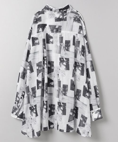 JEANASIS（ジーナシス）の「フォトコラージュシアーシャツLS/352704（シャツ/ブラウス・レディース・ブラック系その他/グレー系その他/パープル系その他・FREE）」の14枚目の写真