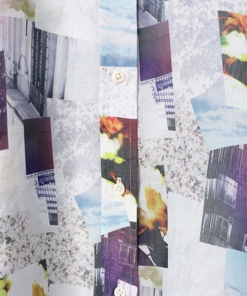 JEANASIS（ジーナシス）の「フォトコラージュシアーシャツLS/352704（シャツ/ブラウス・レディース・ブラック系その他/グレー系その他/パープル系その他・FREE）」の22枚目の写真