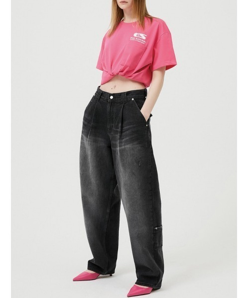 ESC STUDIO(イーエスシースタジオ)の「【ESC STUDIO/イーエスシースタジオ】washing denim pocket pants/ウォッシング デニム ポケット パンツ ジーンズ ワイドデニムパンツ(デニムパンツ・メンズ・ブラック/ブルー・01/02)」の19枚目の写真