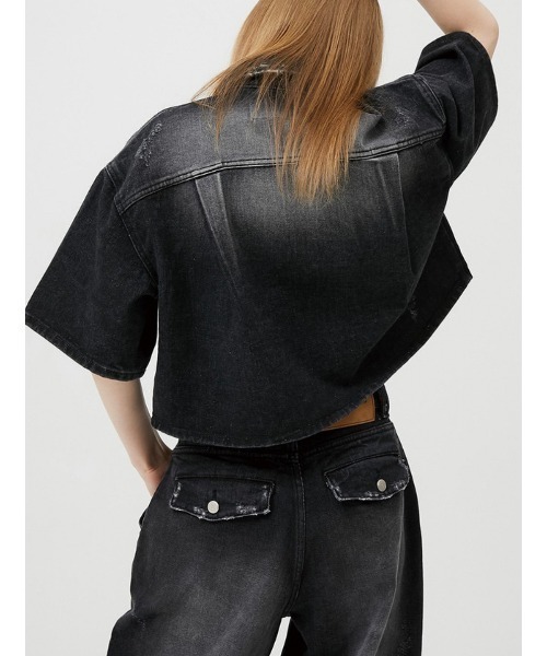 ESC STUDIO(イーエスシースタジオ)の「【ESC STUDIO/イーエスシースタジオ】washing denim pocket pants/ウォッシング デニム ポケット パンツ ジーンズ ワイドデニムパンツ(デニムパンツ・メンズ・ブラック/ブルー・01/02)」の17枚目の写真
