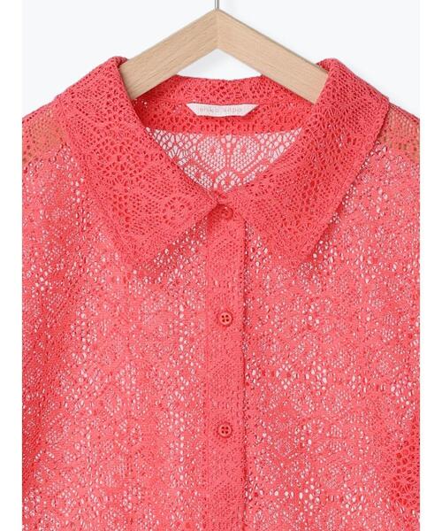 ehka sopo(エヘカソポ)の「総レースシャツ(シャツ/ブラウス・レディース・ブラック/オフホワイト/サックスブルー/ピンク・フリ-)」の22枚目の写真