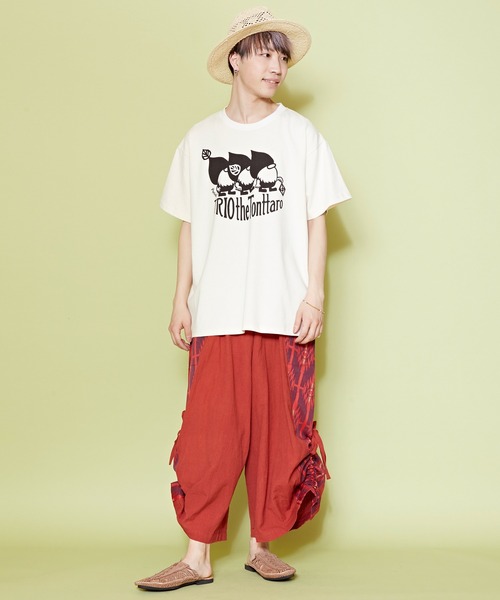 チャイハネ（チャイハネ）の「【チャイハネ】TRIO the TONTTARO サウナメンズTシャツ（Tシャツ/カットソー・メンズ・ネイビー/グリーン/ホワイト・FREE）」の4枚目の写真