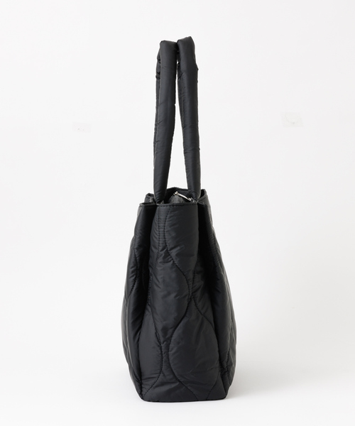 Abahouse Devinette（ドゥヴィネット）の「【Avancer】A4対応キルティングトートバッグ（トートバッグ・レディース・ダークベージュ/ブラック・フリー）」の5枚目の写真