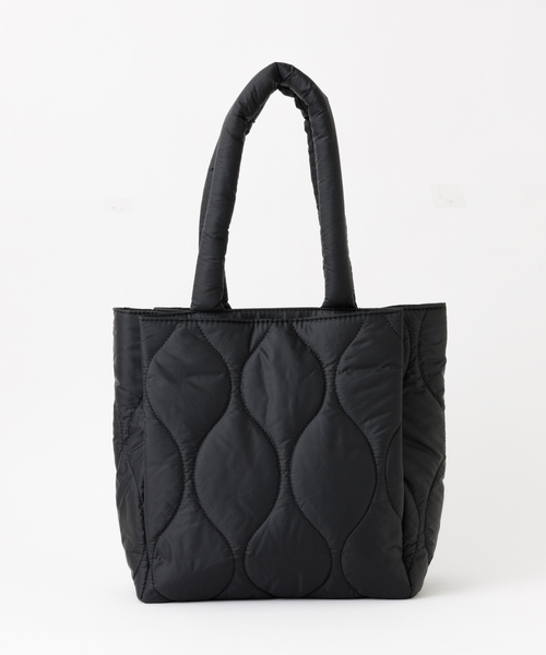 Abahouse Devinette（ドゥヴィネット）の「【Avancer】A4対応キルティングトートバッグ（トートバッグ・レディース・ダークベージュ/ブラック・フリー）」の4枚目の写真