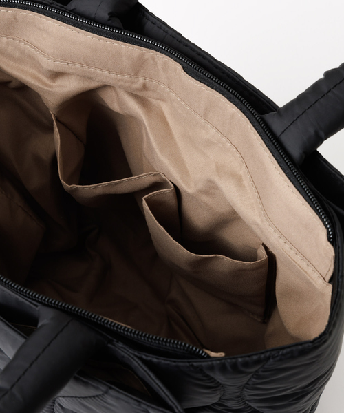 Abahouse Devinette（ドゥヴィネット）の「【Avancer】A4対応キルティングトートバッグ（トートバッグ・レディース・ダークベージュ/ブラック・フリー）」の13枚目の写真