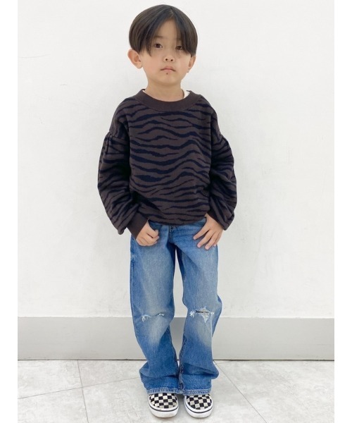 GAP(ギャップ)の「ハイライズ オーガニックコットン '90s ルーズデニム (キッズ)(デニムパンツ・キッズ・ライトブルー/ライトインディゴブルー・120cm/130cm/140cm/150cm/155cm/160cm)」の4枚目の写真