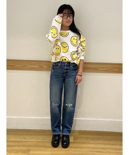 GAP(ギャップ)の「ハイライズ オーガニックコットン '90s ルーズデニム (キッズ)(デニムパンツ・キッズ・ライトブルー/ライトインディゴブルー・120cm/130cm/140cm/150cm/155cm/160cm)」の6枚目の写真