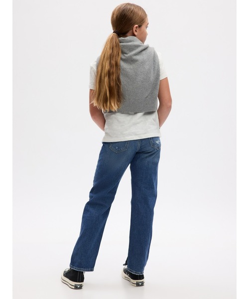 GAP(ギャップ)の「ハイライズ オーガニックコットン '90s ルーズデニム (キッズ)(デニムパンツ・キッズ・ライトブルー/ライトインディゴブルー・120cm/130cm/140cm/150cm/155cm/160cm)」の14枚目の写真