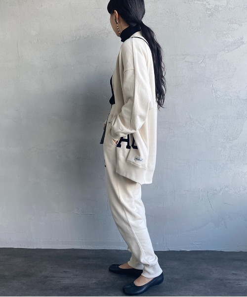 AMERICANA（アメリカーナ）の「[Americana×JEANS FACTORY/アメリカーナ×ジーンズファクトリー] 別注 AC ロゴプリントスウェットパンツ（スウェットパンツ・レディース・アイボリー/スミクロ/グリーン・S/M）」の20枚目の写真