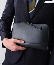 TAKEO KIKUCHI（タケオキクチ）の「【冠婚葬祭】ブラックレザー クラッチバッグ（クラッチバッグ）」