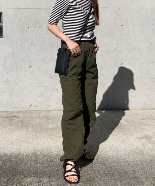 ANOTHER S（アナザーエス）の「裾ゴム2wayパンツ パラシュートパンツ