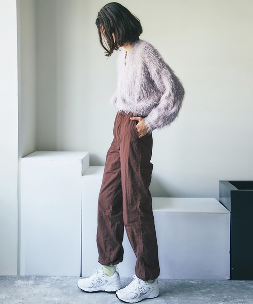 ANOTHER S（アナザーエス）の「裾ゴム2wayパンツ パラシュートパンツ