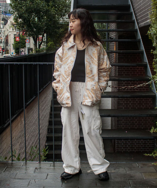 GLOSTER(グロスター)の「【GLOSTER/グロスター】ゴブラン柄ブルゾン アンティーク調 レトロ ジオメトリックパターン(ブルゾン・メンズ・ホワイト系その他/ブルー系その他・S/M/L)」の15枚目の写真