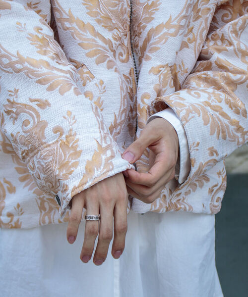 GLOSTER(グロスター)の「【GLOSTER/グロスター】ゴブラン柄ブルゾン アンティーク調 レトロ ジオメトリックパターン(ブルゾン・メンズ・ホワイト系その他/ブルー系その他・S/M/L)」の20枚目の写真