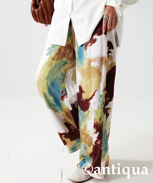 antiqua（アンティカ）の「水彩柄パンツ（その他パンツ）」 - WEAR