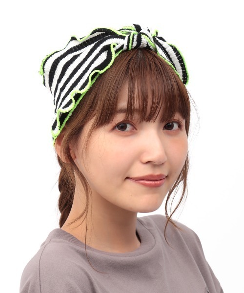 チチカカ(チチカカ)の「ボーダーリボンヘアバンド(ヘアバンド・レディース・その他1/その他2/その他3・FREE)」の4枚目の写真