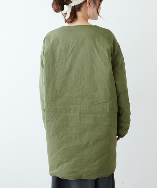 PUAL CE CIN（ピュアルセシン）の「フレンチダックライトダウン リバーシブルジャケット（ダウンジャケット/コート・レディース・ベージュ/ネイビー/カーキ・FREE）」の19枚目の写真