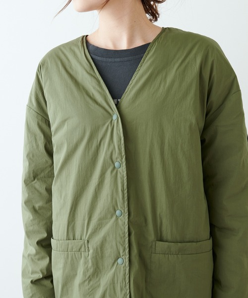 PUAL CE CIN（ピュアルセシン）の「フレンチダックライトダウン リバーシブルジャケット（ダウンジャケット/コート・レディース・ベージュ/ネイビー/カーキ・FREE）」の20枚目の写真